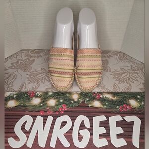 Havaianas Striped Canvas Woven Womens Espadrilles sz 8/eu40/br38 NWD Summer